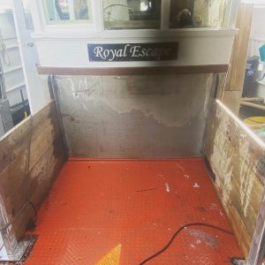 Bespoke deck divider for the Royal Escape